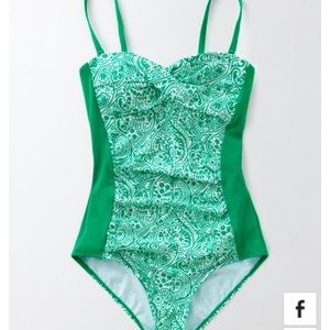 NWT Boden Bandeau One Piece Swimsuit